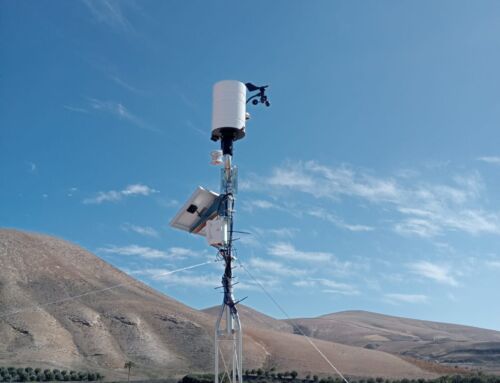 Nueva estación meteorológica en Uga como refuerzo y modernización de la red de pluviómetros de Lanzarote